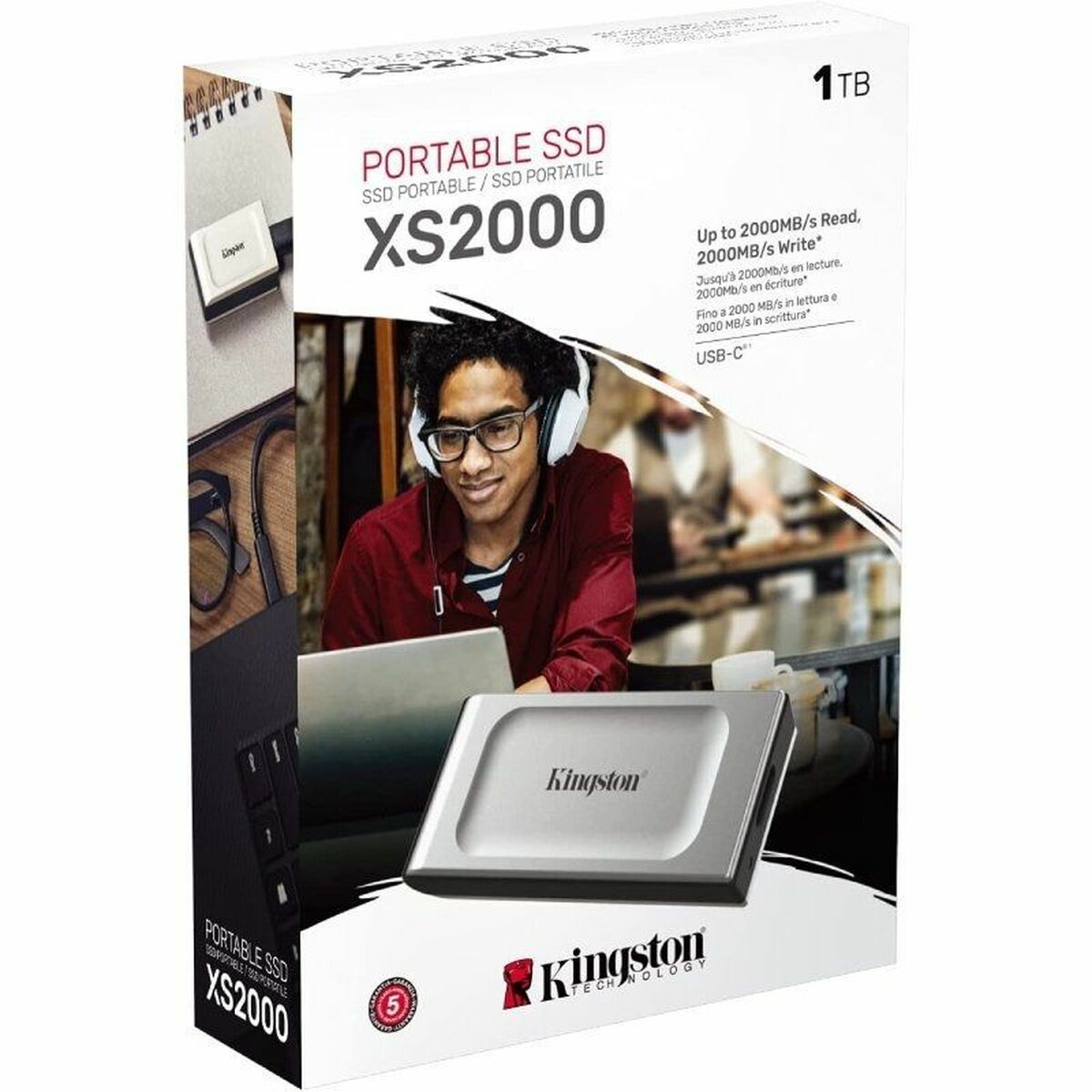Disco Duro Externo Kingston XS2000 1 TB